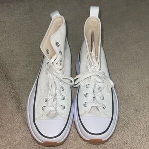 White Converse Platform Sneakers